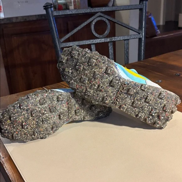 Nike Turquoise & Yellow Waffle-Inspired Sneakers - Picture 5 of 10